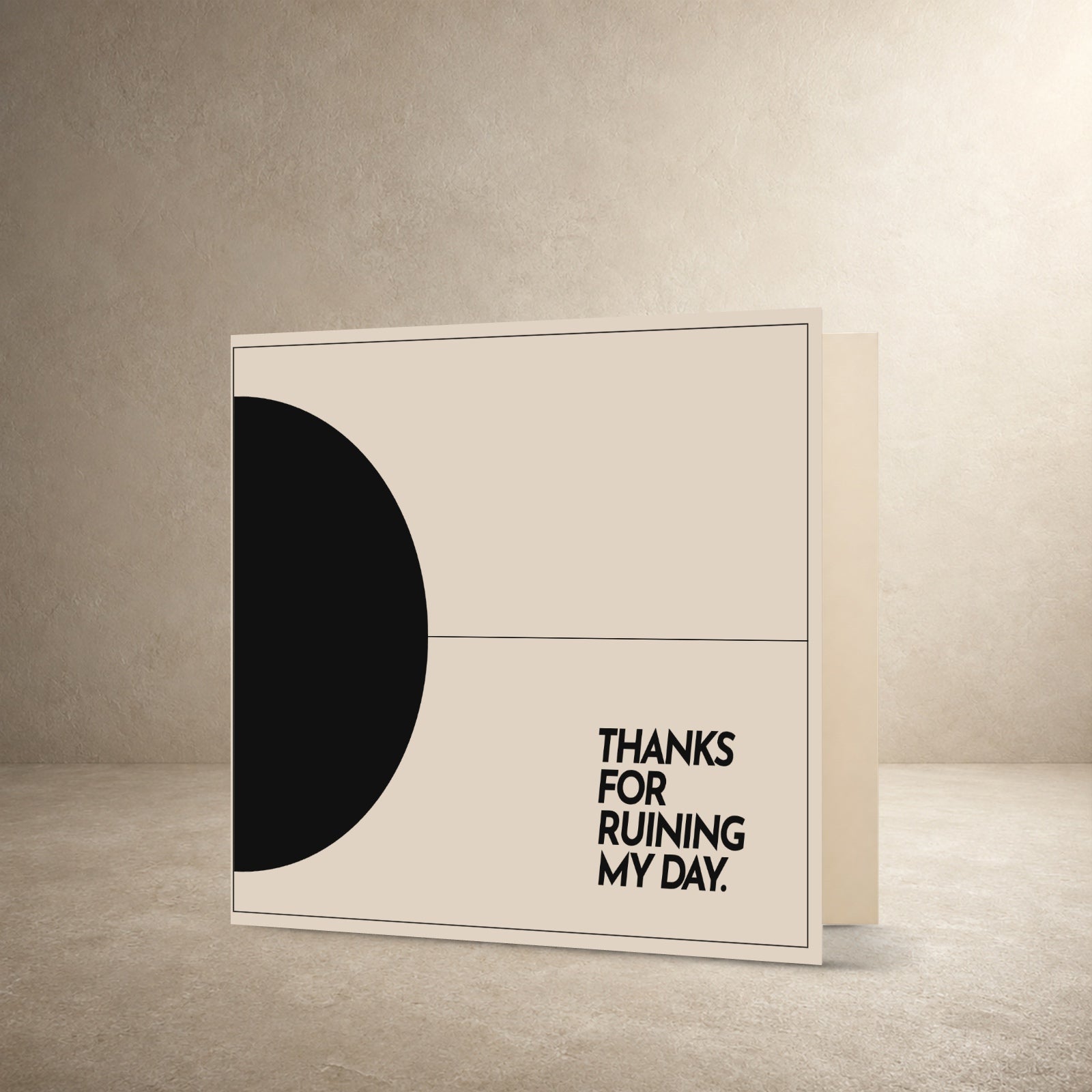 THANKS FOR RUINING MY DAY. — front
