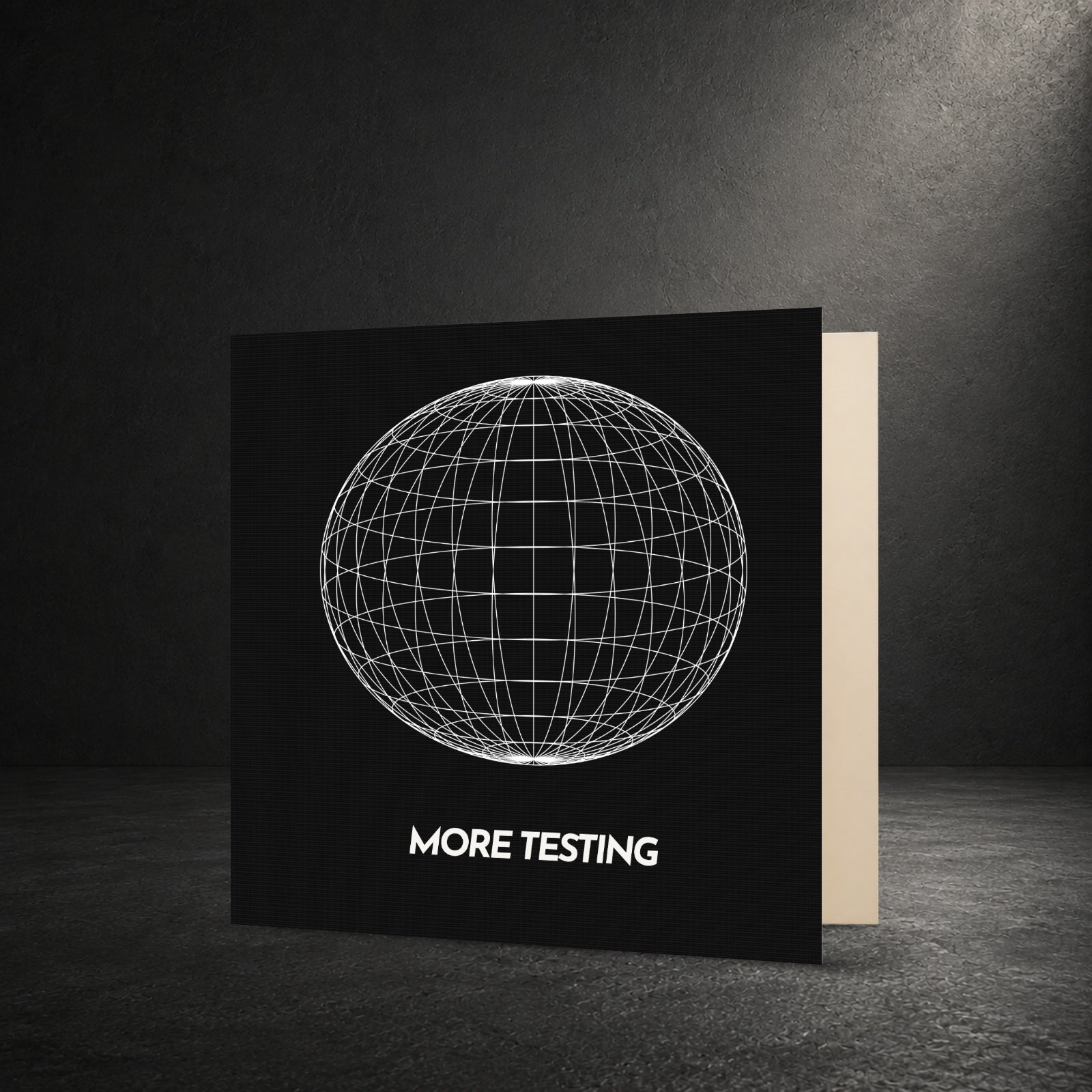 MORE TESTING — Wire Globe - Black — front