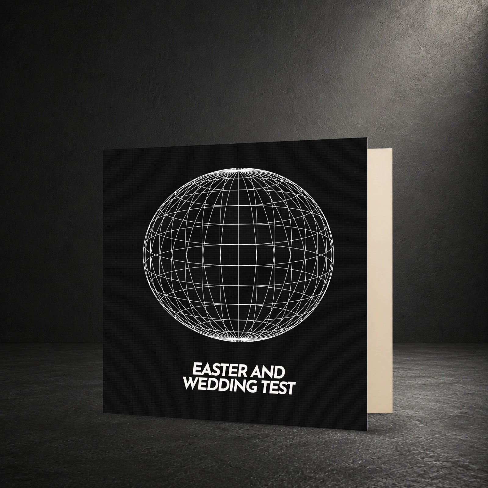 EASTER AND WEDDING TEST — Wire Globe - Black — front